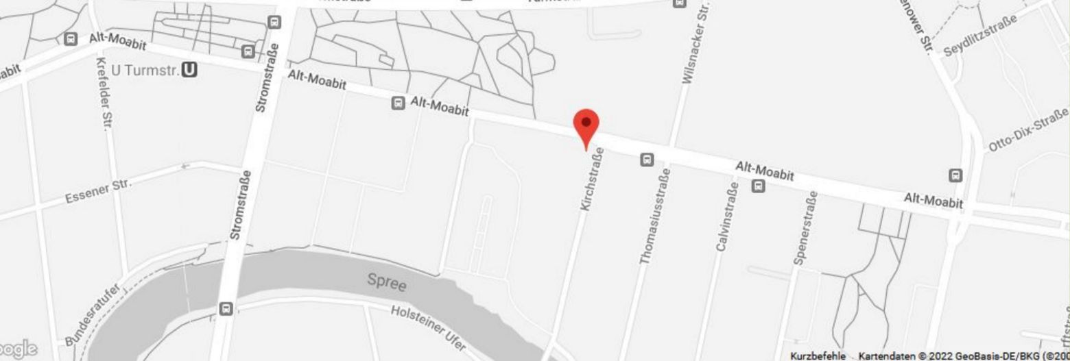 Lageplan Kirchstraße 1, 10557 Berlin
